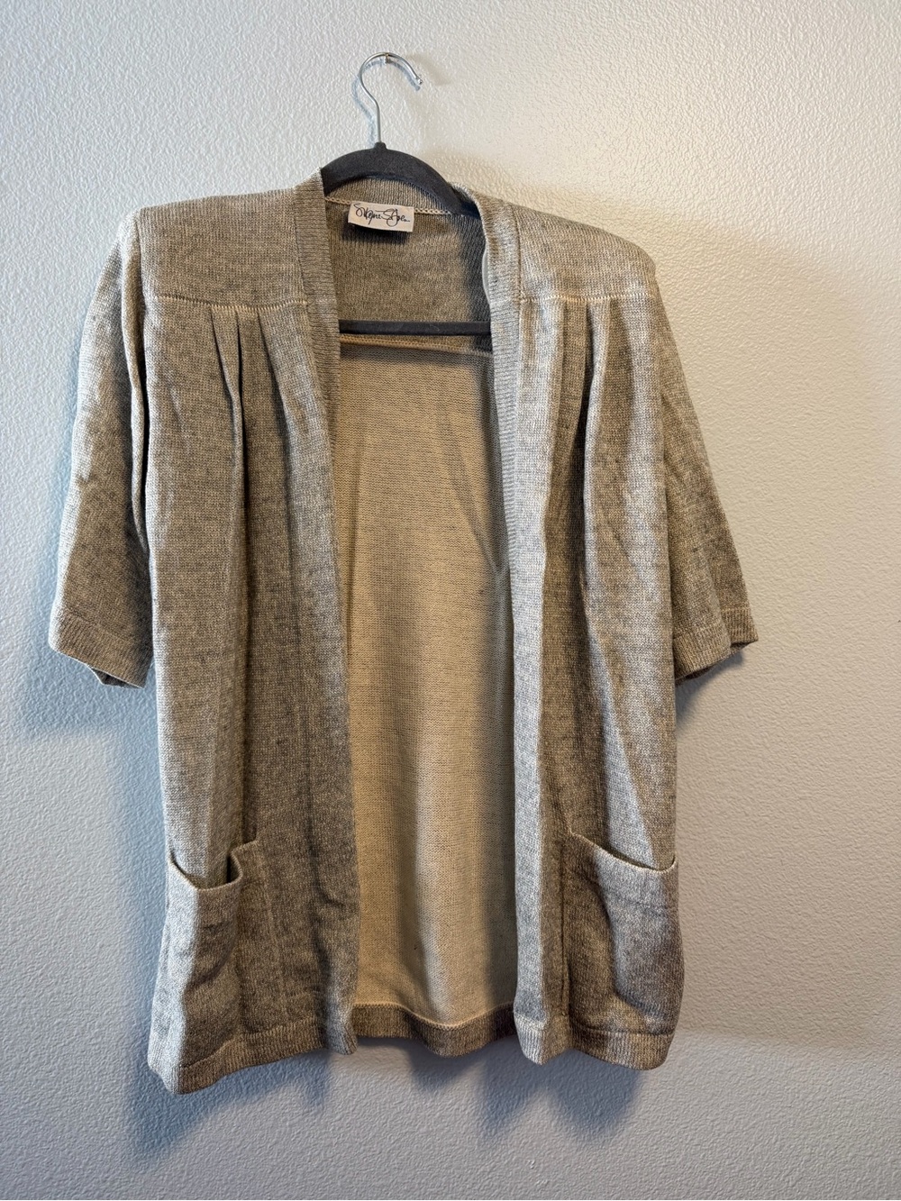 Heather Gray Open Front Cardigan